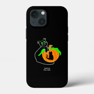 Black Cat Pumpkin Apple iPhone 13 Mini Case