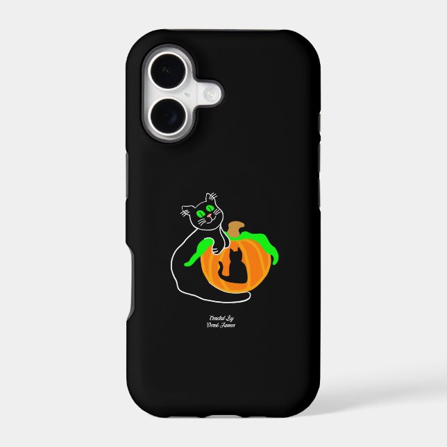 Black Cat Pumpkin Apple iPhone 8/7 Plus Case (Back)