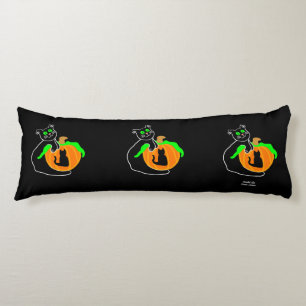 Black Cat Pumpkin Body Pillow