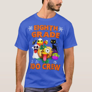 Black Cat Pumpkin Candy Ghost Seventh Grade BOO Cr T-Shirt