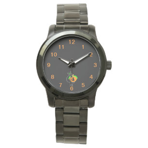 Black Cat Pumpkin Unisex Oversized Black Watch