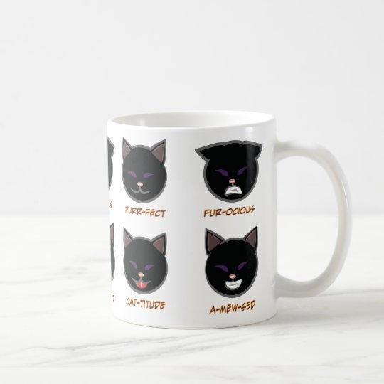 Black Cat Punny Halloween Mug