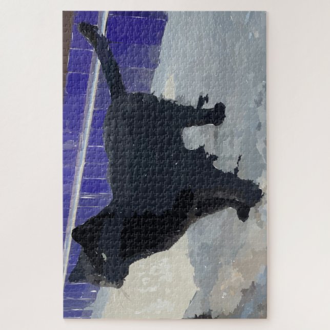 Black Cat  Puzzle (Vertical)