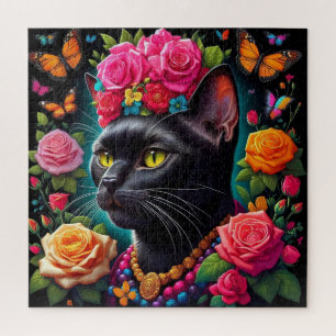 Black cat puzzle! jigsaw puzzle