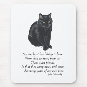 Black Cat Rainbow Bridge Mouse Mat
