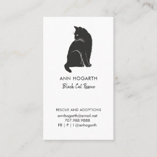 Black Cat Rescue Organisation Business Card
