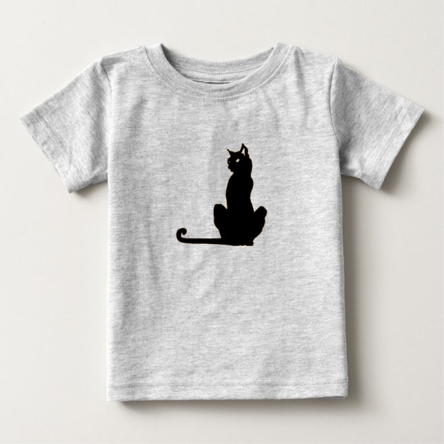 Black Cat Ringer T-Shirt (Front)