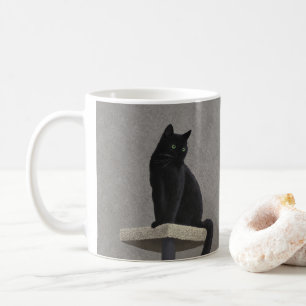 Black Cat Royalty Coffee Mug