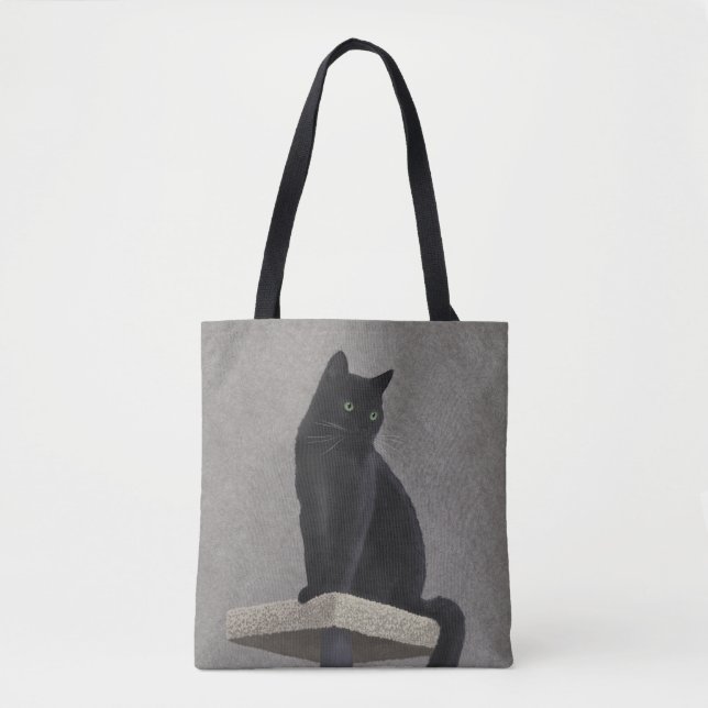 Black Cat Royalty  Tote Bag (Front)