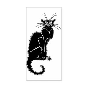Black Cat rubber stamp