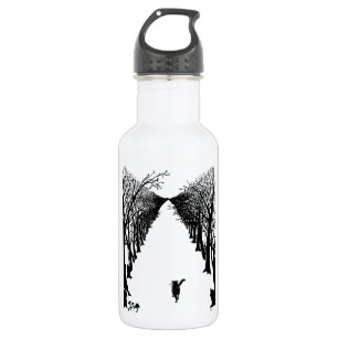 Black cat, Rudyard Kipling 532 Ml Water Bottle