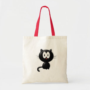 Black Cat Scardy Cat Halloween Gift Tote Bag