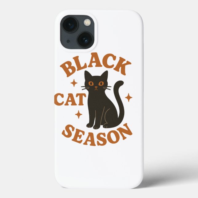 Black cat season Case-Mate iPhone case (Back)