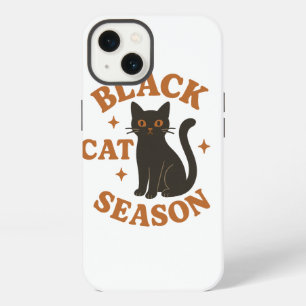 Black cat season iPhone 13 case
