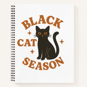Black cat season notebook