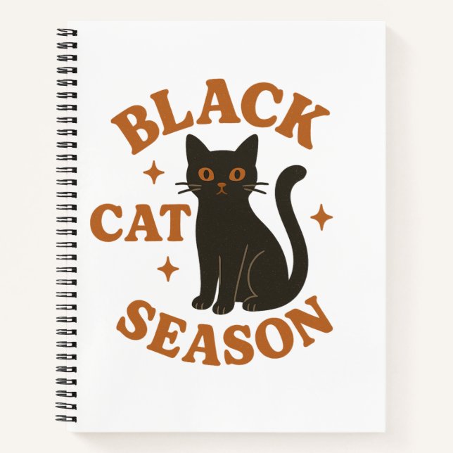 Black cat season notebook (Front)