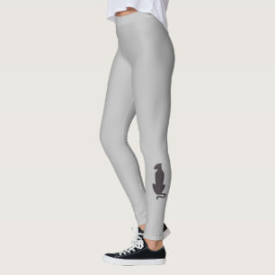 Black Cat Silhouette leggings