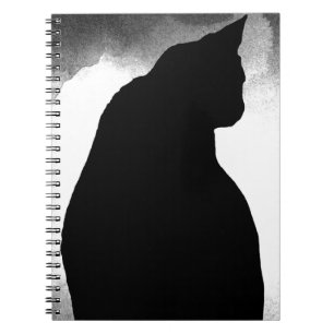 Black Cat Silhouette Notebook