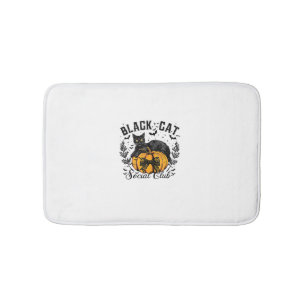 Black Cat Social Club, Halloween, Coquette, Gothic Bath Mat