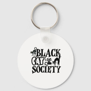 Black Cat Society  Key Ring