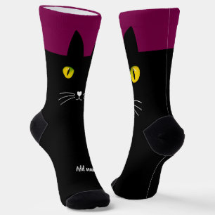 Black Cat Socks Gift for Cat Lovers
