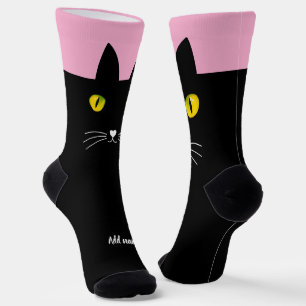 Black Cat Socks Gift for Cat Lovers
