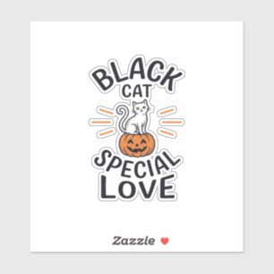 Black Cat Special Love Halloween Cat Vector Design