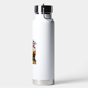 Black Cat Special Love Halloween Haunted House Bat Water Bottle