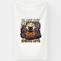 Black Cat Special Love Halloween Pumpkin Full Moon
