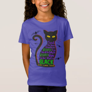 Black Cat Spell Kid’s T-shirt
