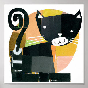 Black Cat Spooks Poster