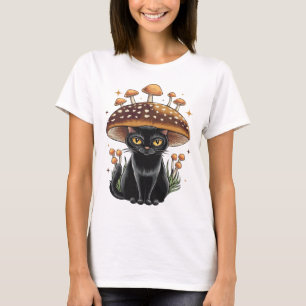Black Cat Spooky Feline Cat Lover Halloween Tshirt
