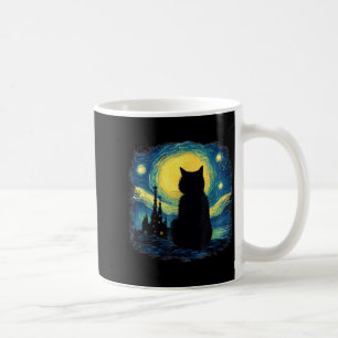 Black Cat Starry Night Van Gogh Cat Cat Mum Cat Coffee Mug