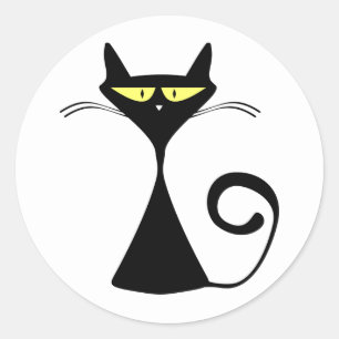 Black Cat Stickers
