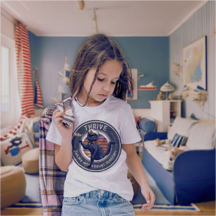 Black Cat Sunset: A Voyage to THRIVE Boys'  T-Shirt