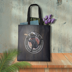 Black Cat Sunset: A Voyage to THRIVE Tote Bag