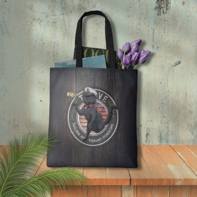 Black Cat Sunset: A Voyage to THRIVE Tote Bag (Black Cat Sunset: A Voyage to THRIVE Tote Bag)