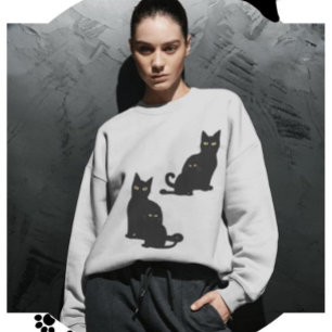 black cat sweatshirt
