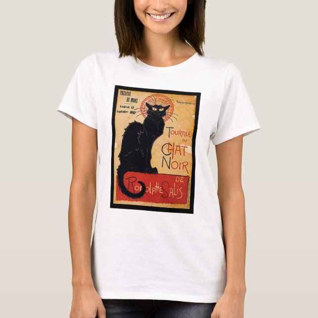 Black cat T-Shirt (Front)