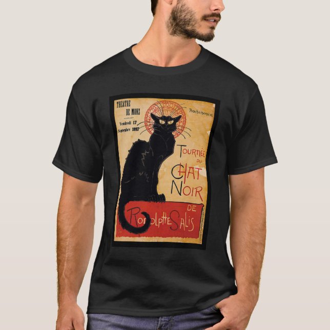 Black cat T-Shirt (Front)