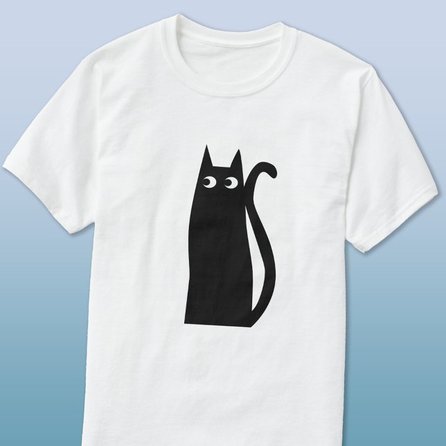 Black Cat T-Shirt (Lucky black cat funny t-shirt)