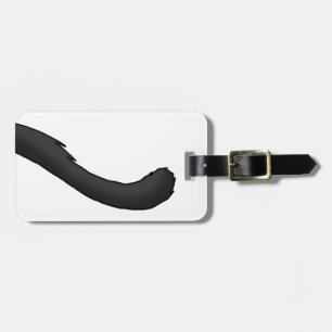 Black Cat Tail Luggage Tag