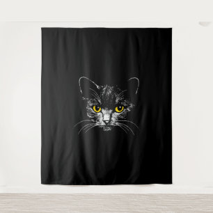 Black Cat Tapestry