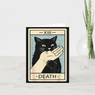 Black Cat Tarot Card Shirt Funny Witchy Halloween