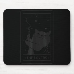 Black Cat Tarot Cute Witchy Cat Lover Men Women Mouse Mat