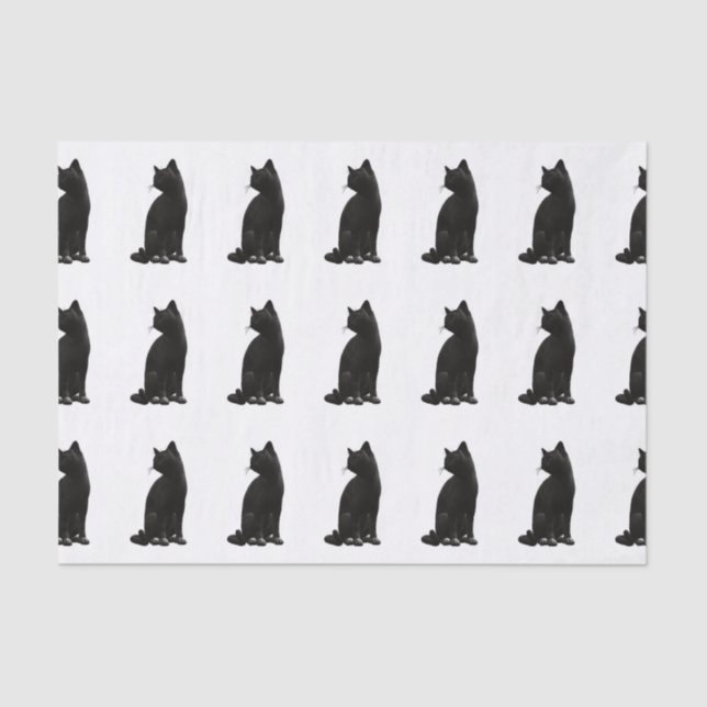 Black Cat Tissue Paper (Front)