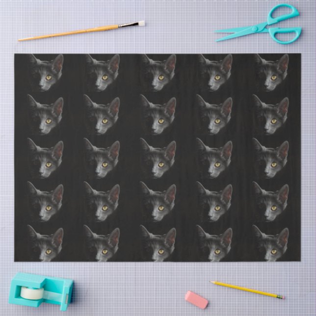 Black Cat  Tissue Paper (Craft)