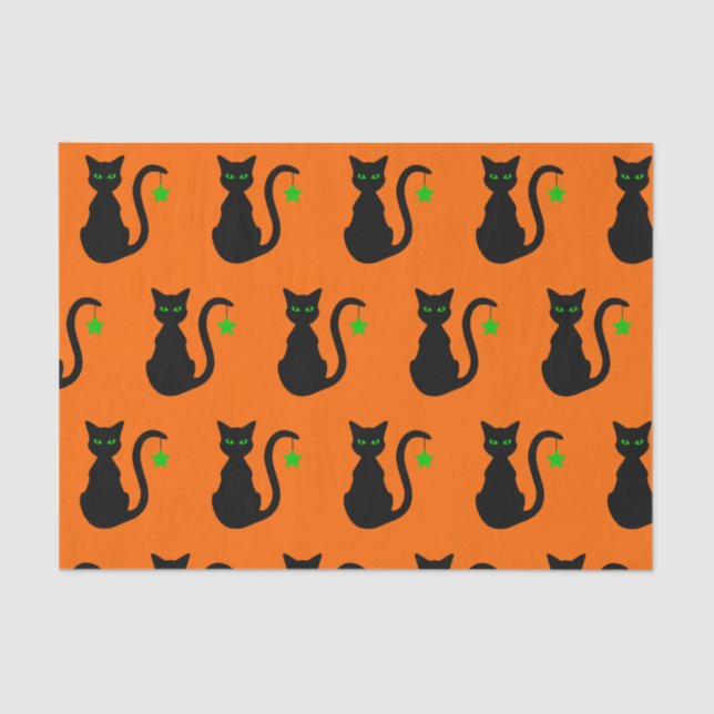 Black Cat Tissue Paper (Front)