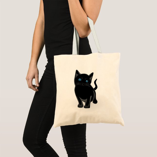 Black Cat Tote Bag (Creator Uploaded)