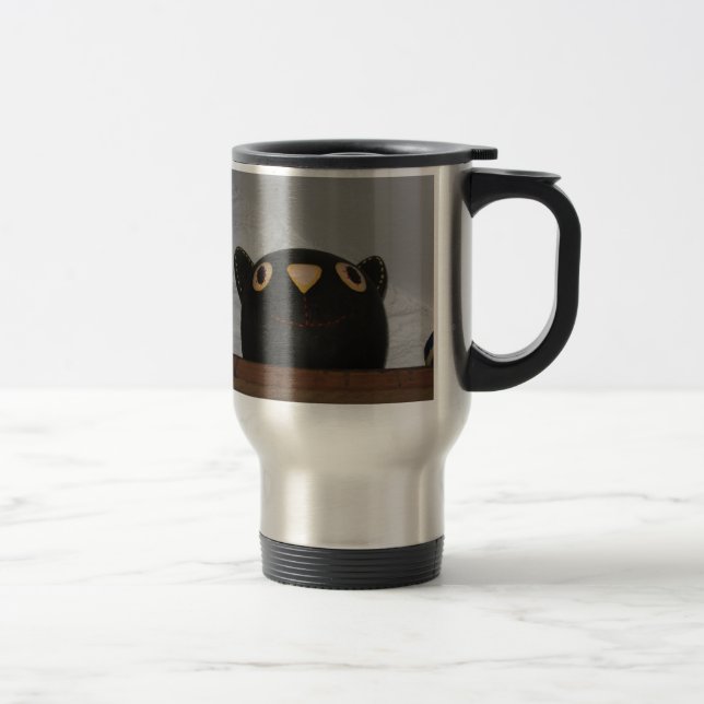 Black Cat Travel Mug (Right)
